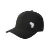 SJM04154 Africa Map Embroidered Cap Black