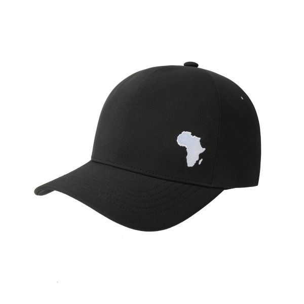 SJM04154 Africa Map Embroidered Cap Black