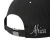 SJM04159 Africa Map Embroidered Cap Black