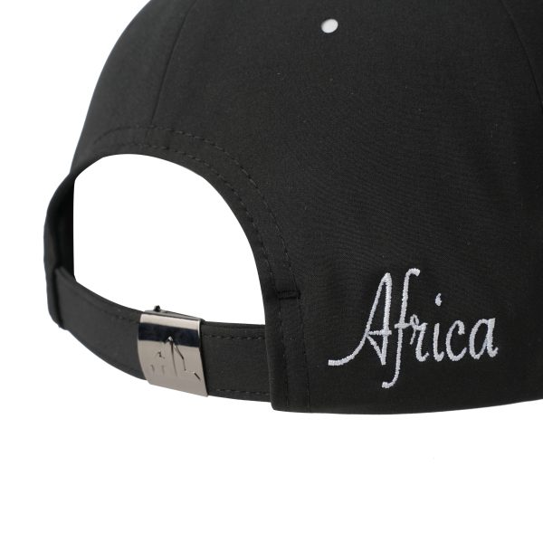 SJM04159 Africa Map Embroidered Cap Black
