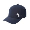 SJM04165 Africa Map Embroidered Cap Navy Blue