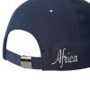 SJM04171 Africa Map Embroidered Cap Navy Blue