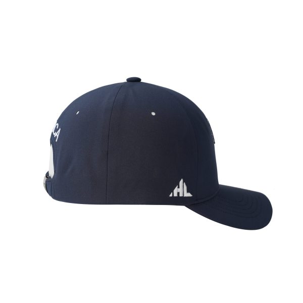 SJM04174 Africa Outline Baseball Cap Navy Blue