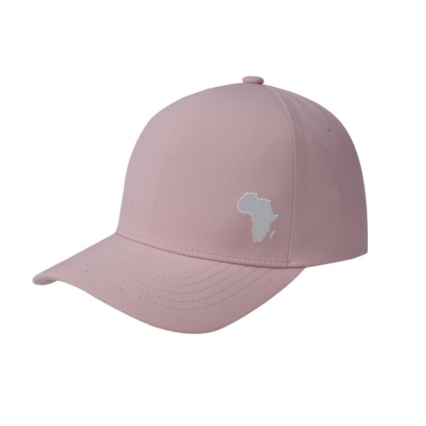 SJM04183 Africa Map Embroidered Cap Pink