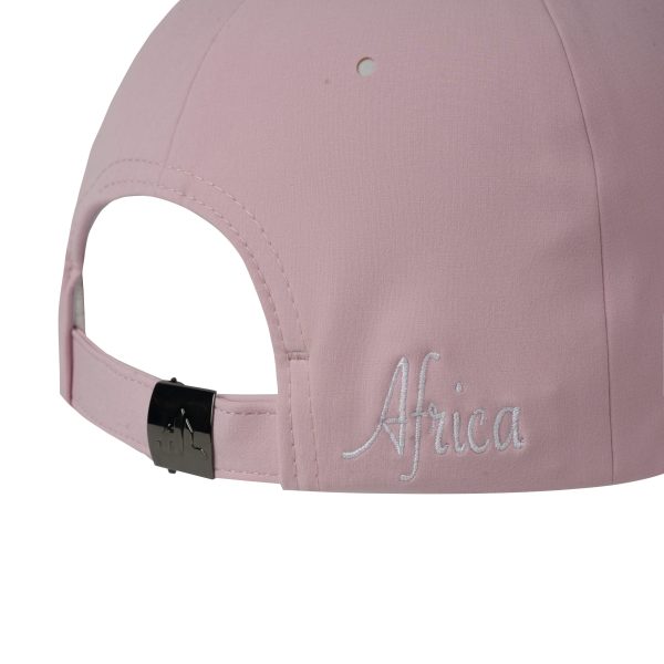 SJM04187 Africa Map Embroidered Cap Pink