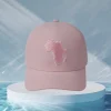 Pink_outline Africa Outline Baseball Cap Pink